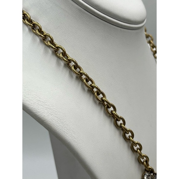 J. Crew Black Gray and Taupe Clear Rhinestone Cluster Statement Necklace - Picture 12 of 16